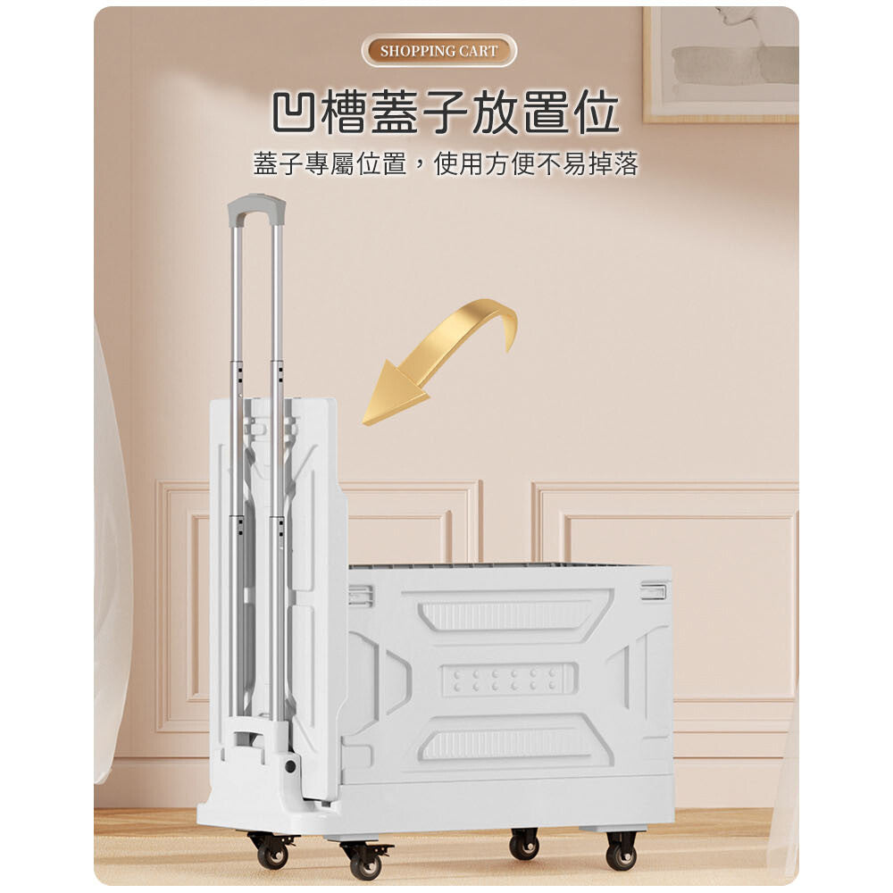 多功能兩用收納折疊推車90L(平板車
